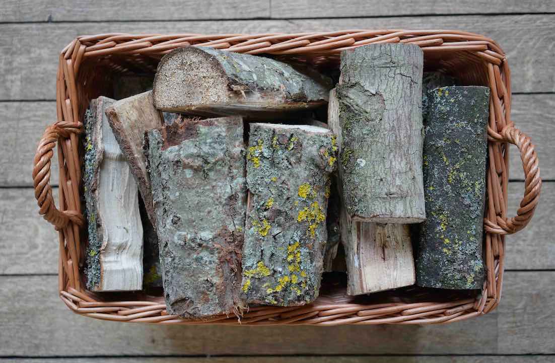 Willow weaving - Log Basket